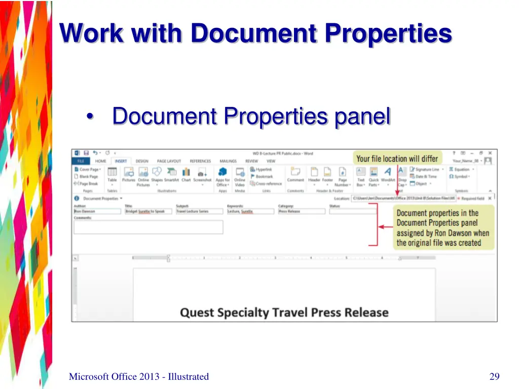 work with document properties 2