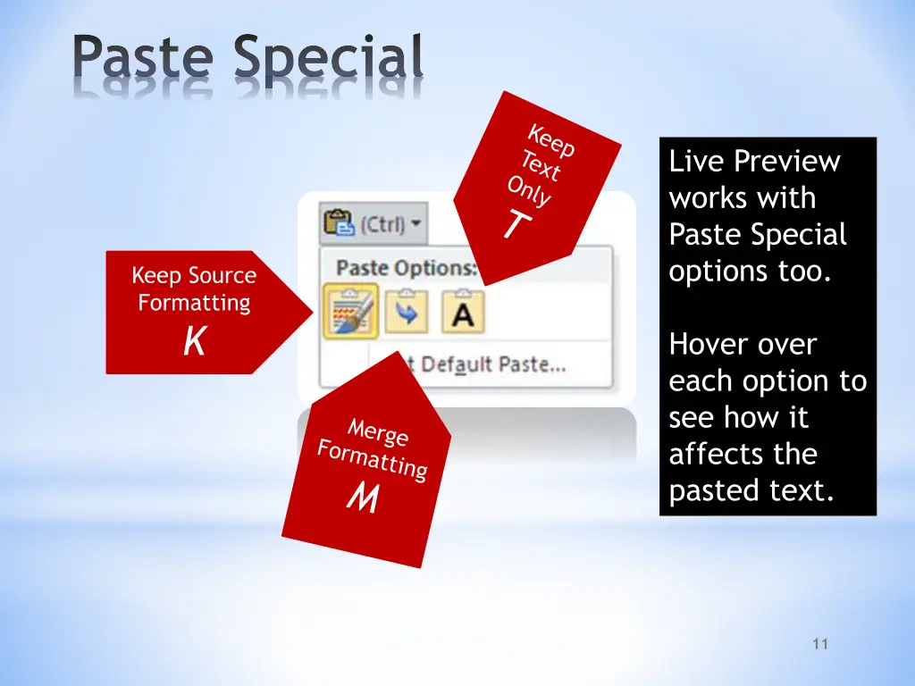 paste special