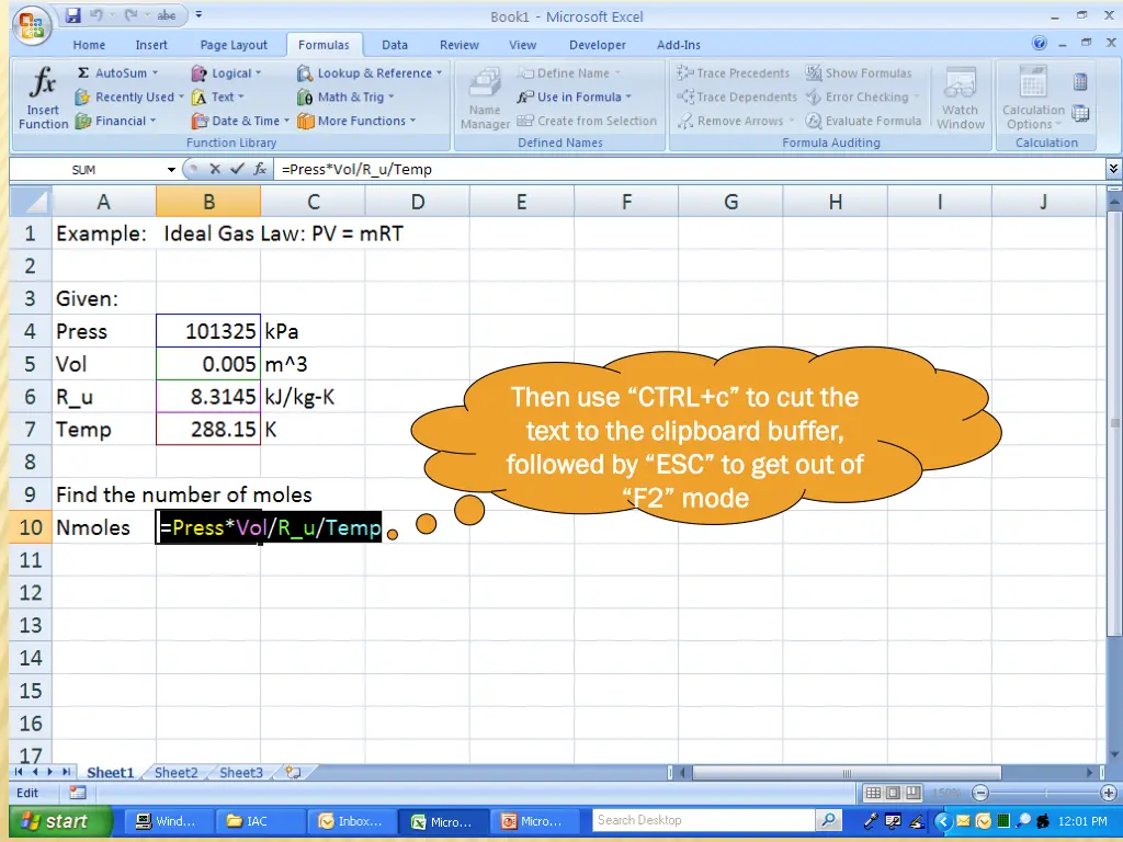 then use ctrl c to cut the then use ctrl