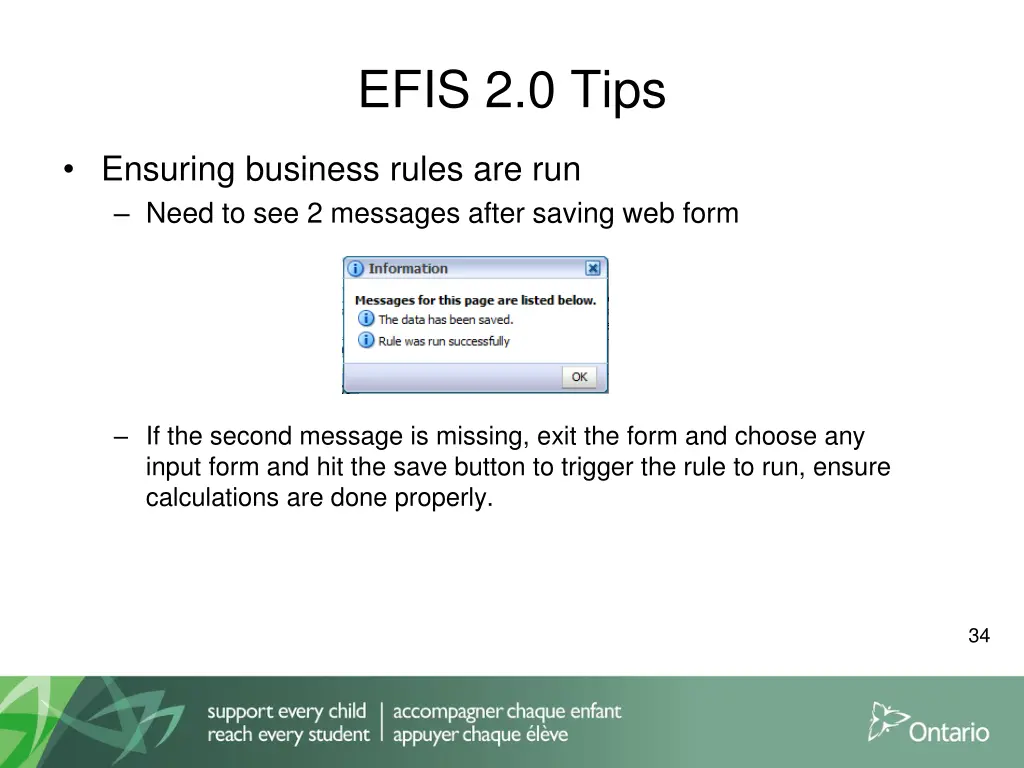 efis 2 0 tips