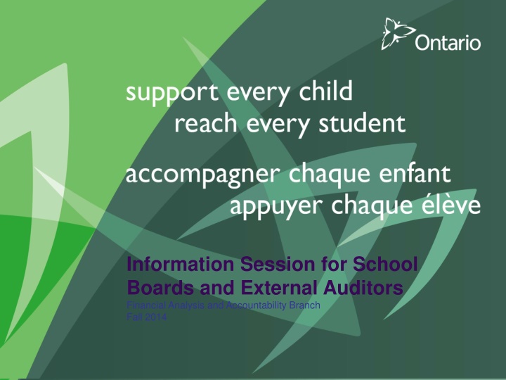 information session for school boards