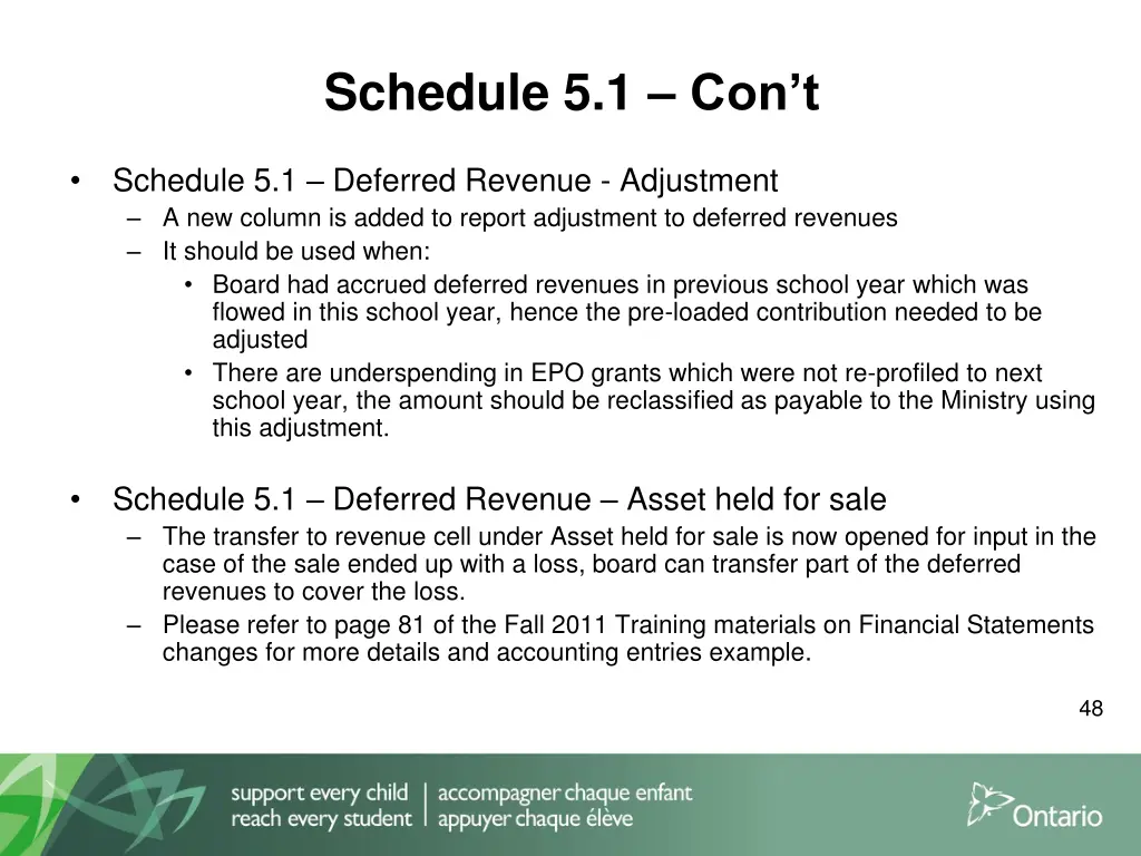 schedule 5 1 con t
