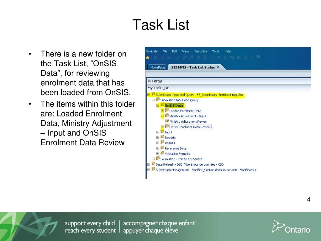 task list