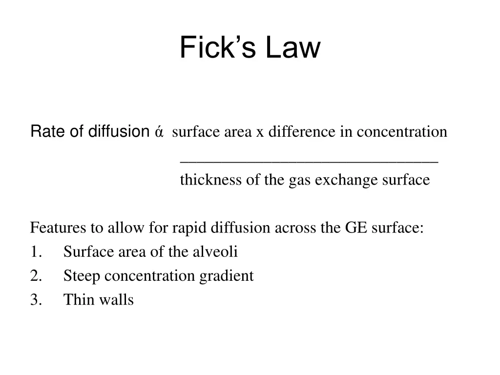fick s law