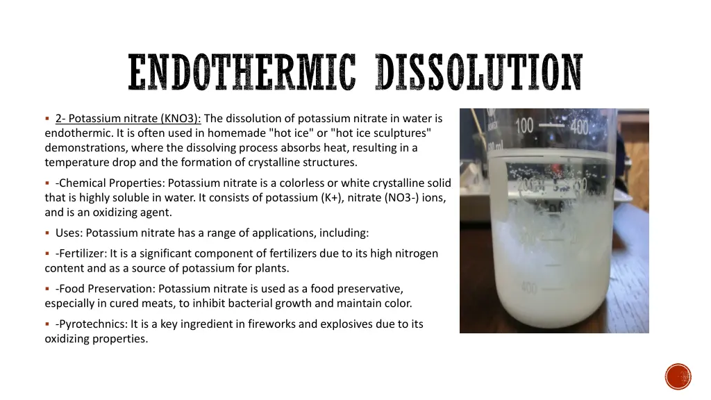 endothermic dissolution 1