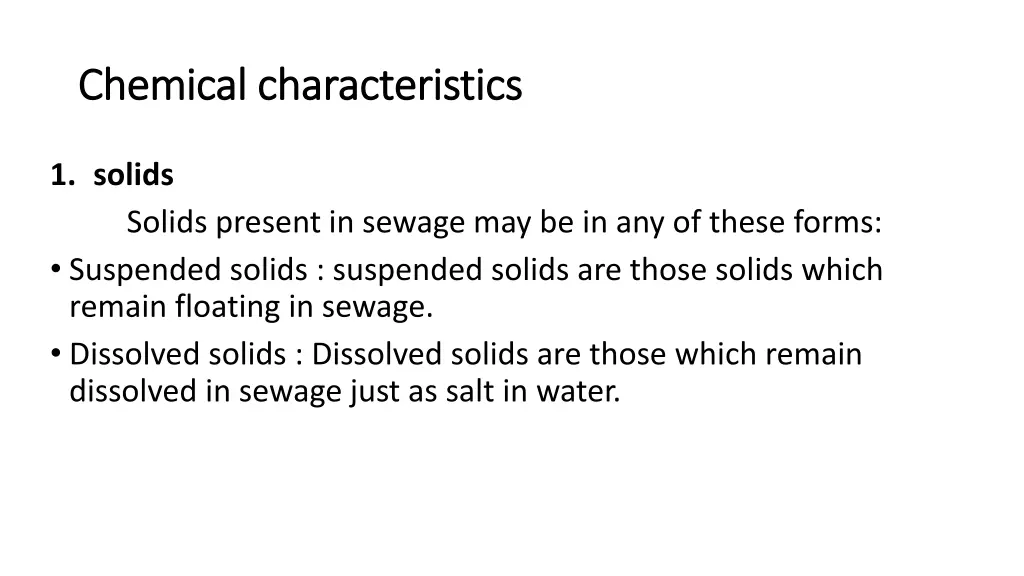 chemical characteristics chemical characteristics