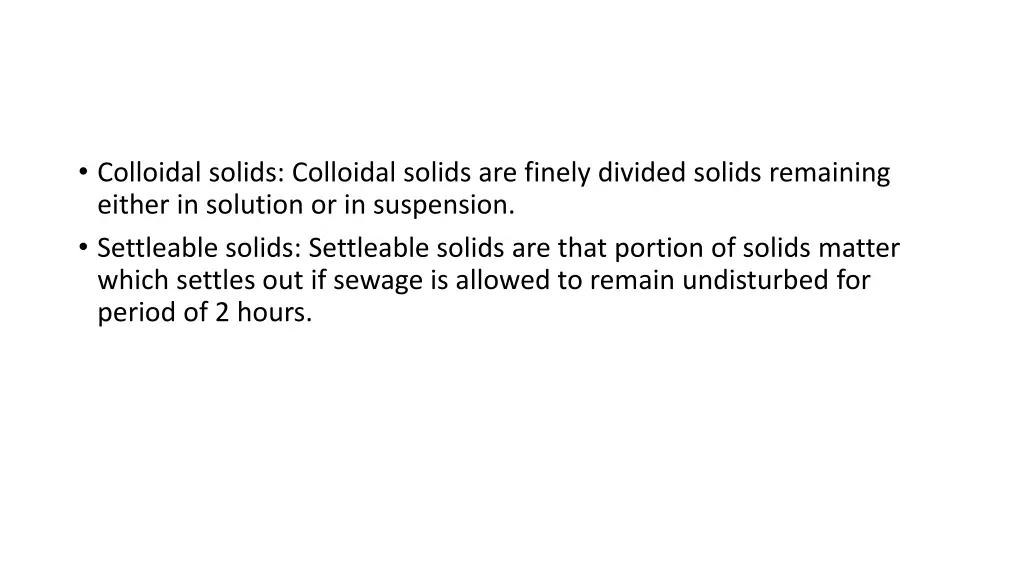 colloidal solids colloidal solids are finely