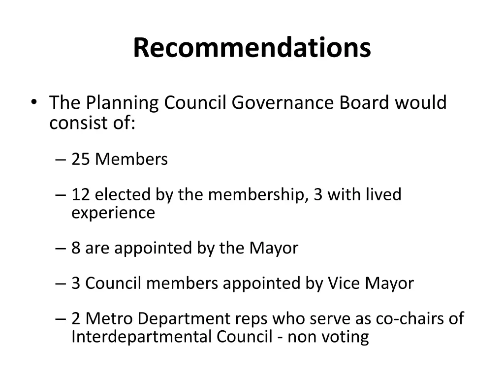 recommendations 2