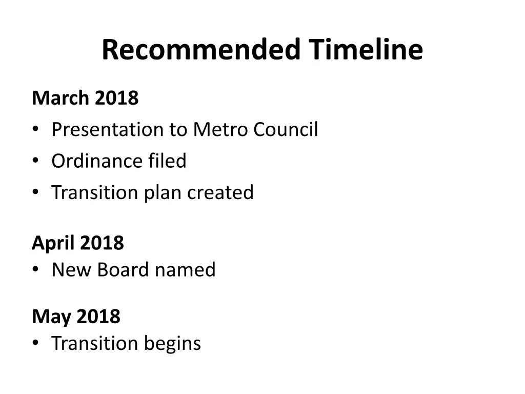 recommended timeline 3