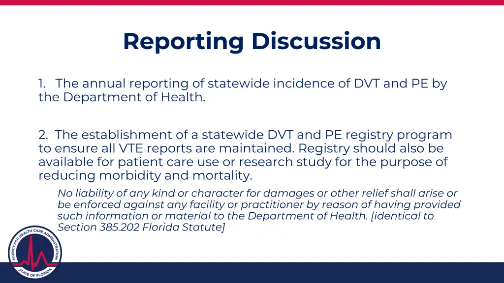 reporting discussion