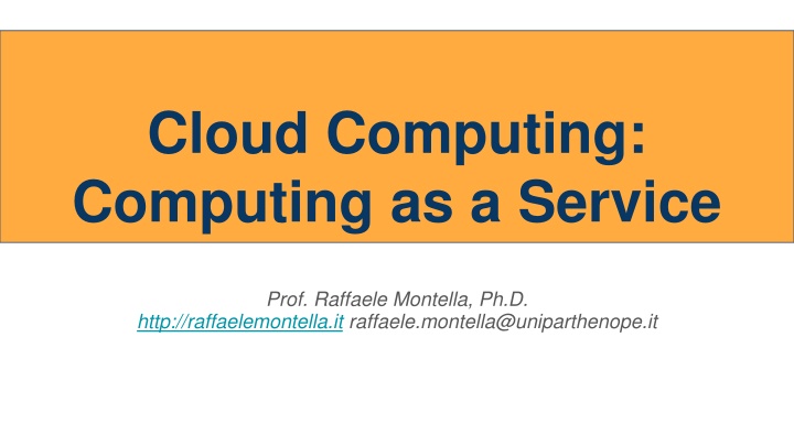 cloud computing computing as a service