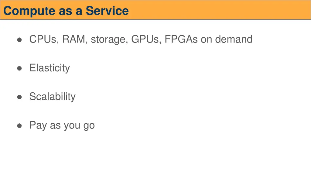 compute as a service