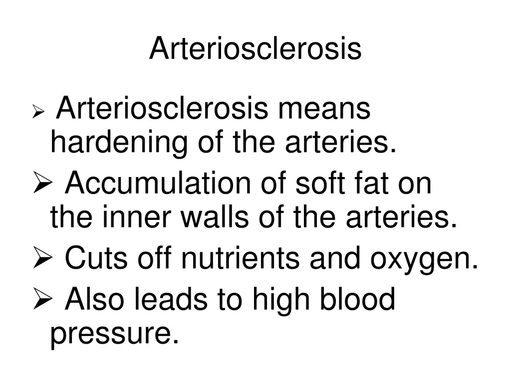 arteriosclerosis