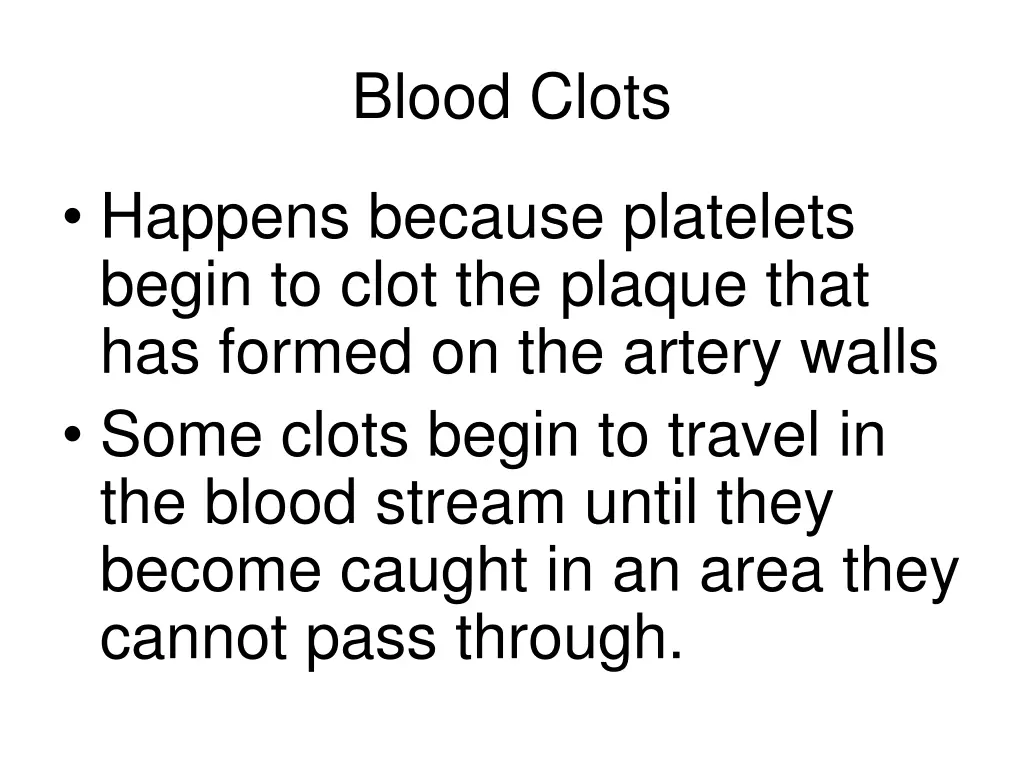 blood clots