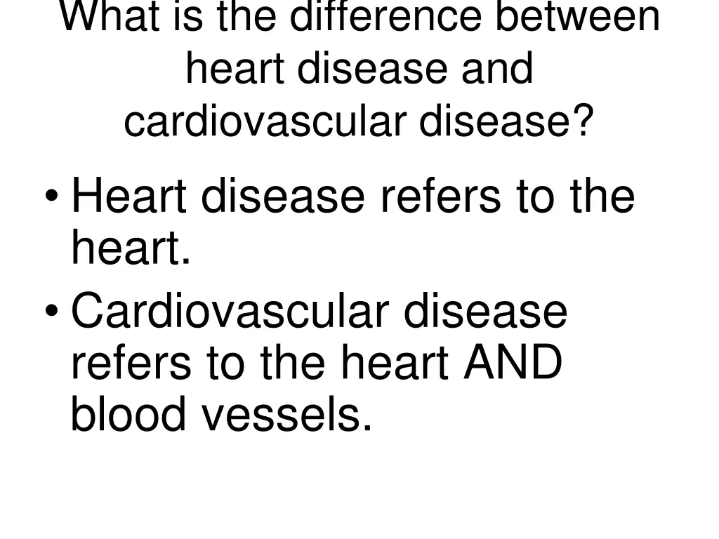 what is the difference between heart disease