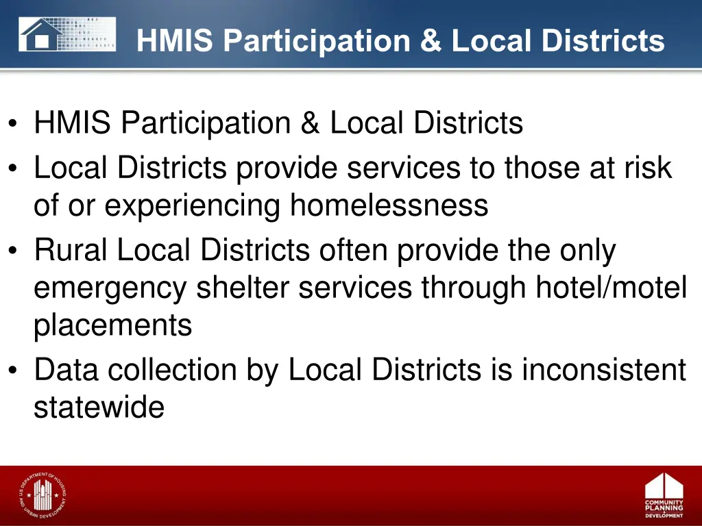 hmis participation local districts 1
