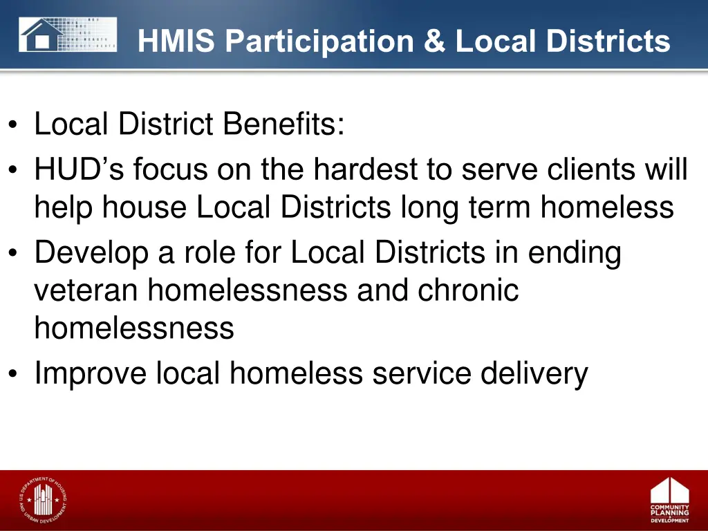 hmis participation local districts 5