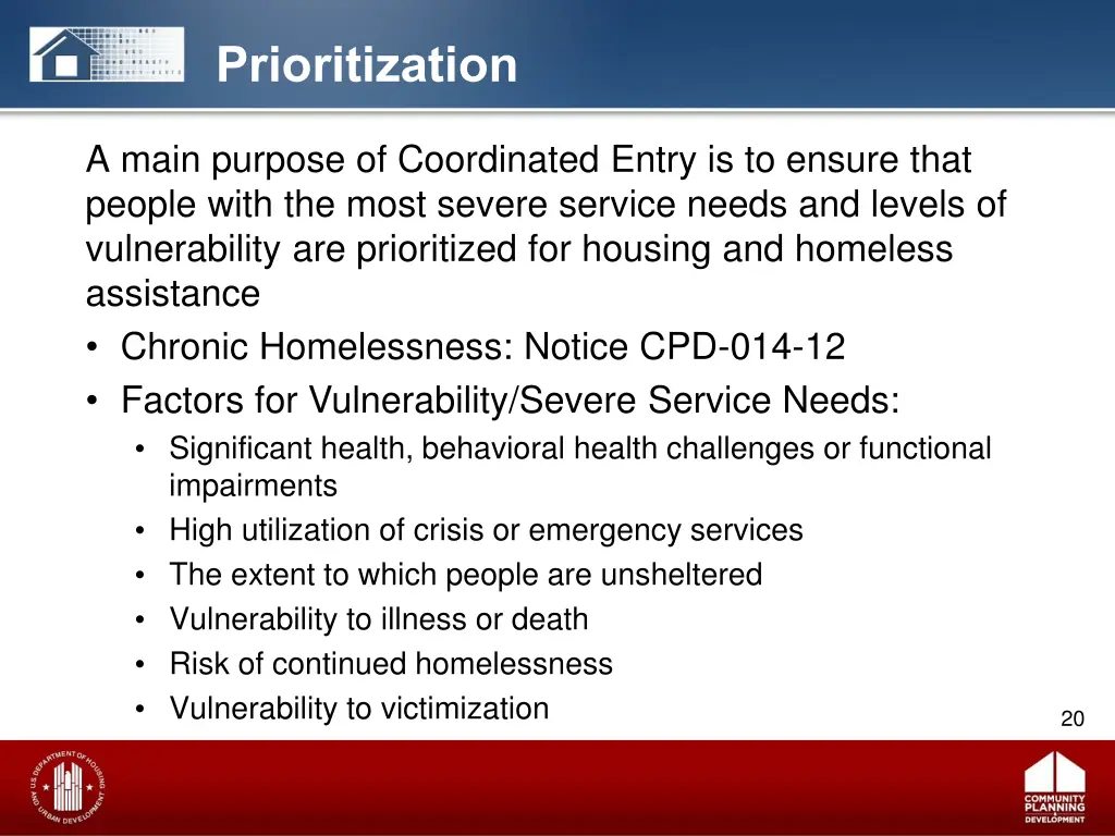 prioritization
