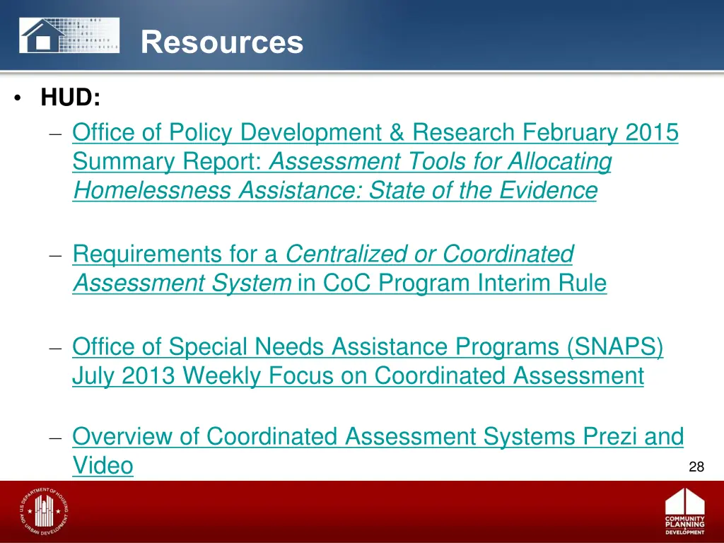 resources