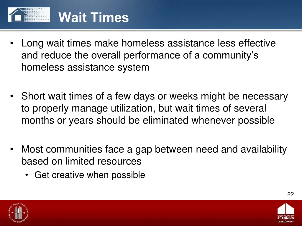 wait times