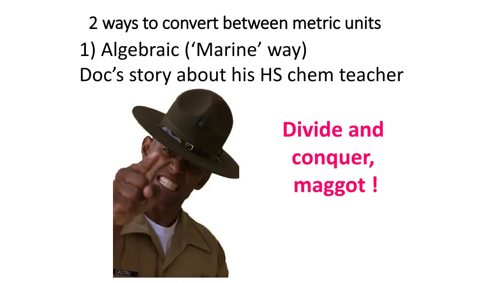 2 ways to convert between metric units 2 ways 1