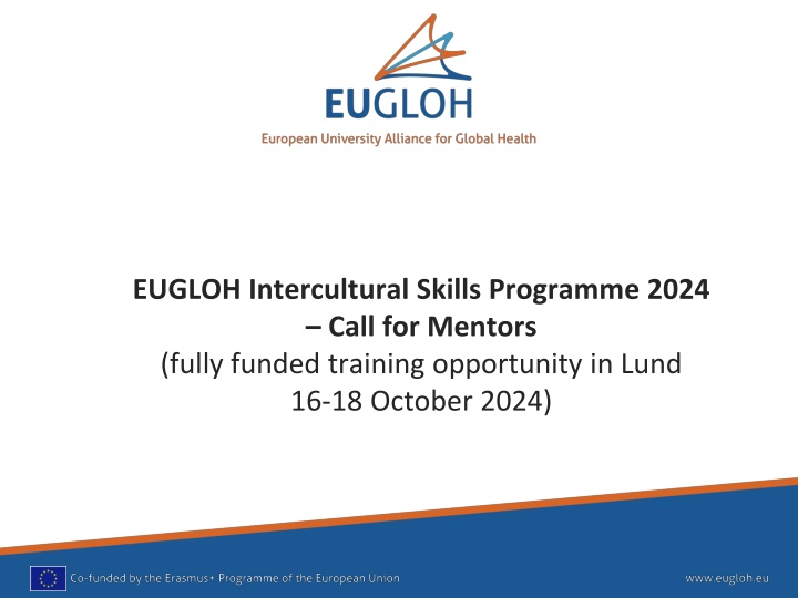 eugloh intercultural skills programme 2024 call
