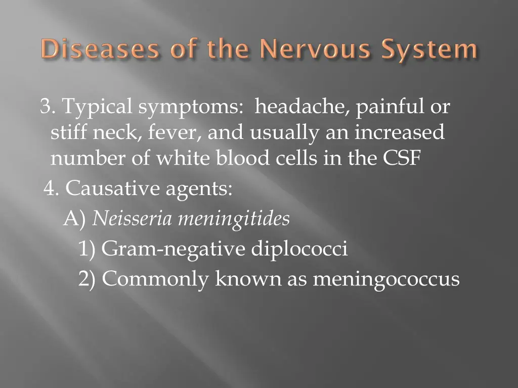 3 typical symptoms headache painful or stiff neck