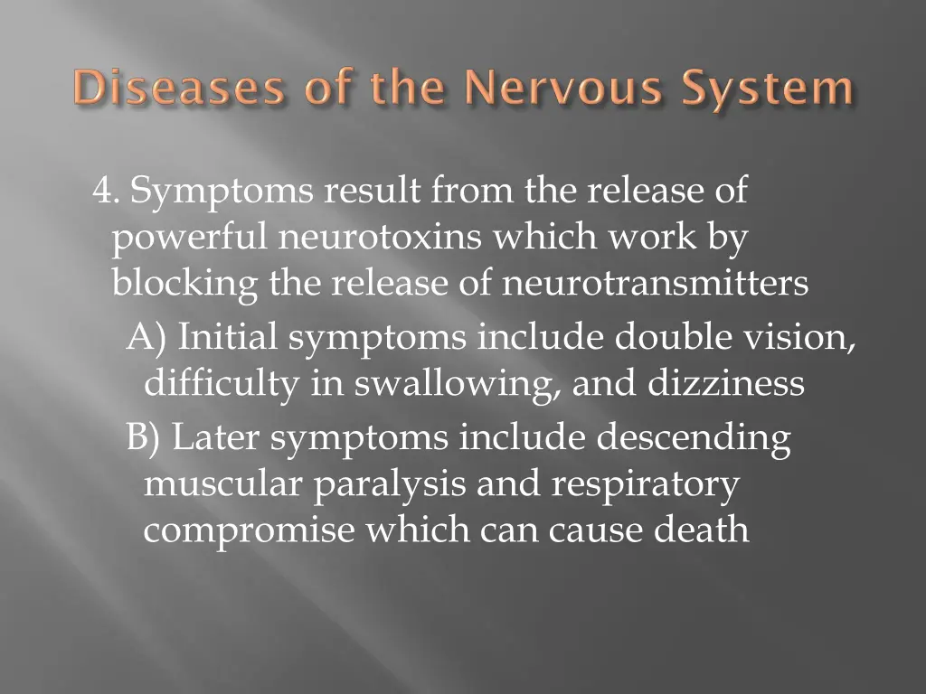 4 symptoms result from the release of powerful