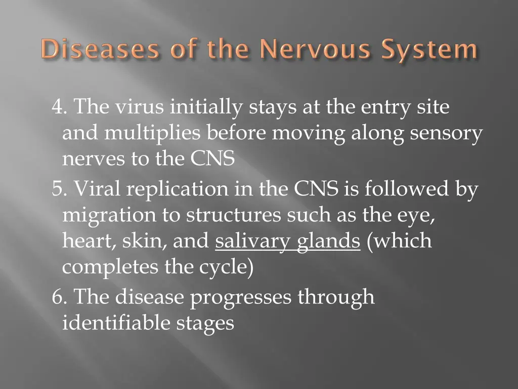 4 the virus initially stays at the entry site