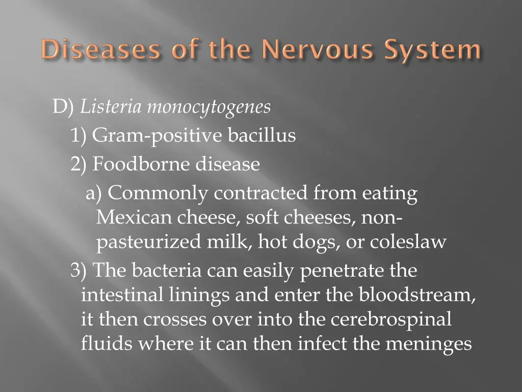 d listeria monocytogenes 1 gram positive bacillus
