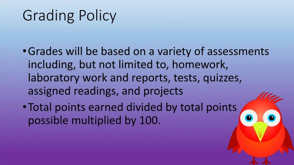 grading policy