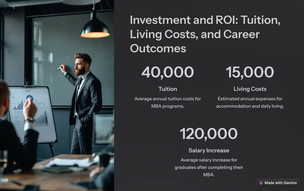 investment and roi tuition living costs