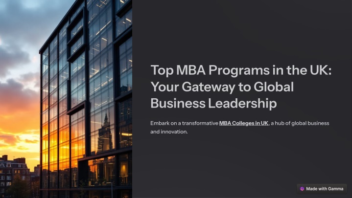 top mba programs in the uk your gateway to global