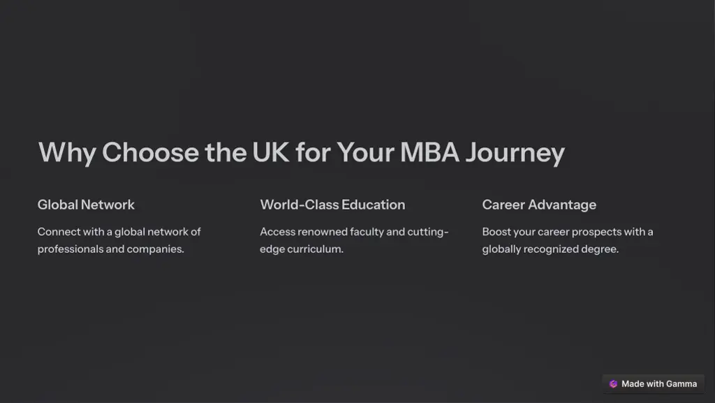 why choose the uk for your mba journey