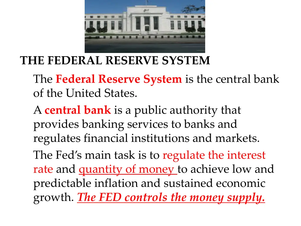 the federal reserve system