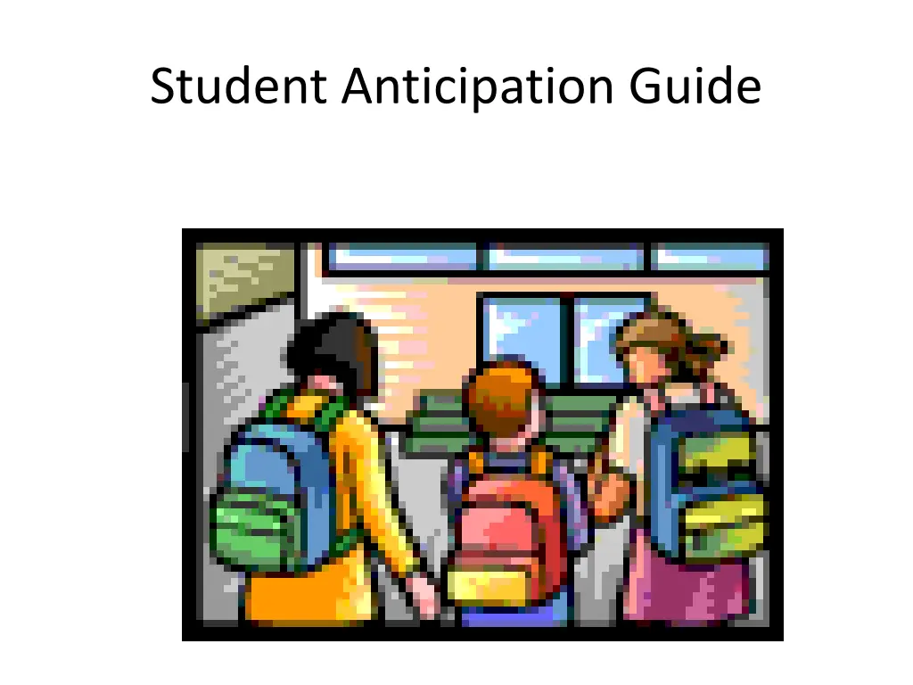student anticipation guide