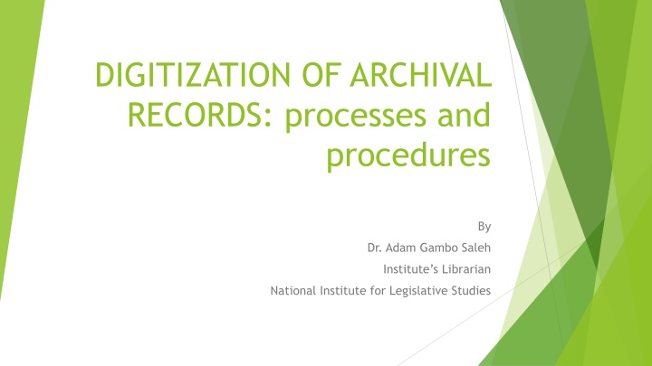 digitization of archival records processes and