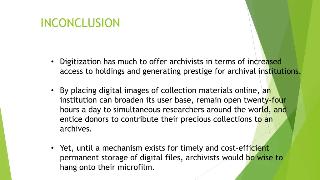 inconclusion