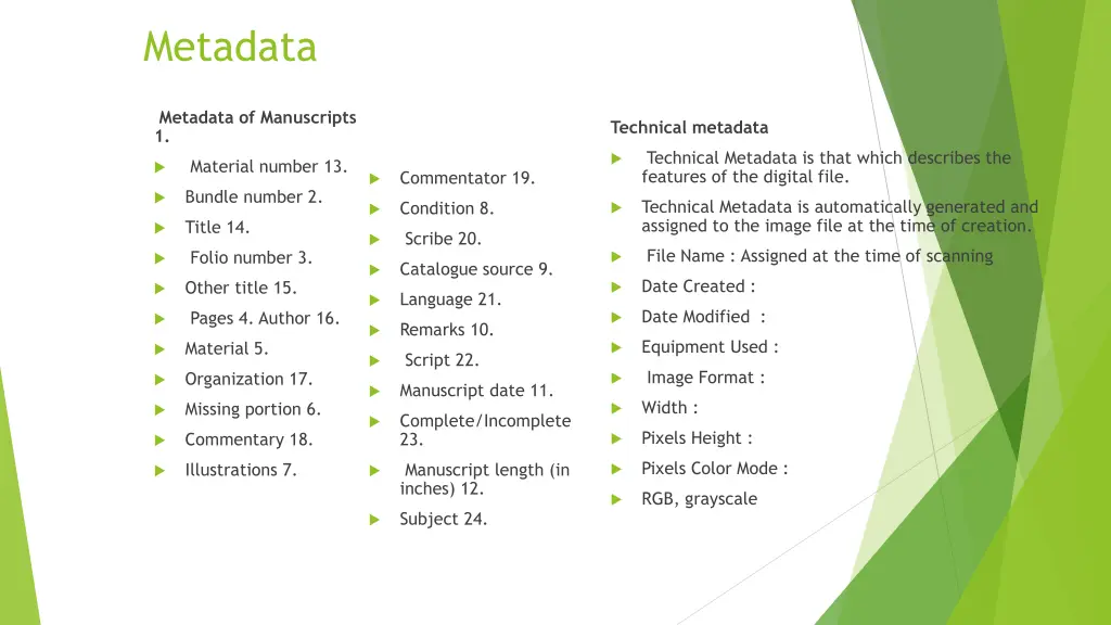 metadata