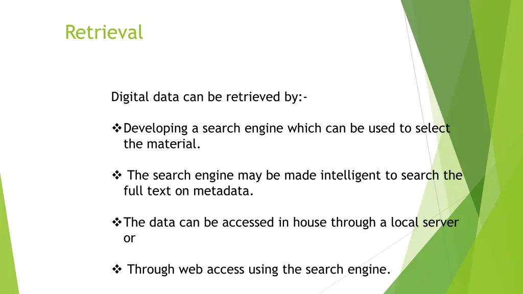 retrieval