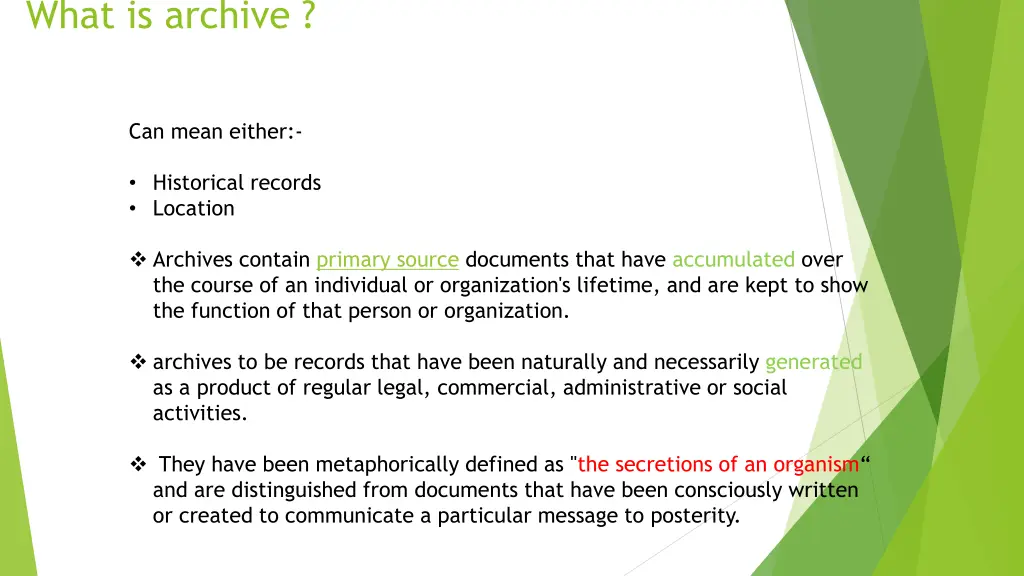 what is archive