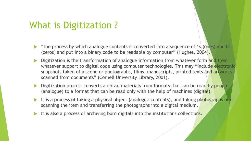 what is digitization