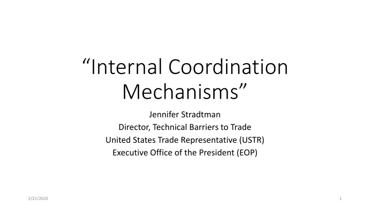 internal coordination mechanisms