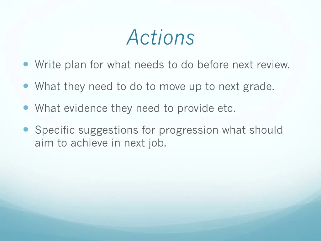 actions