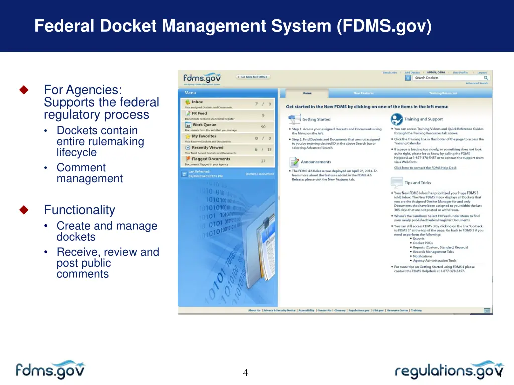 federal docket management system fdms gov