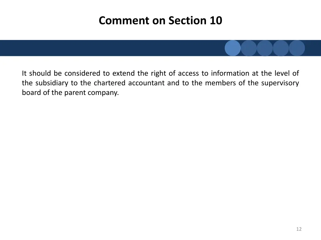 comment on section 10