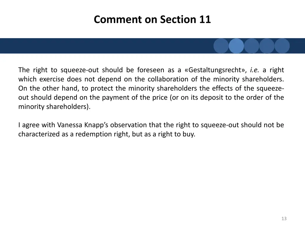comment on section 11