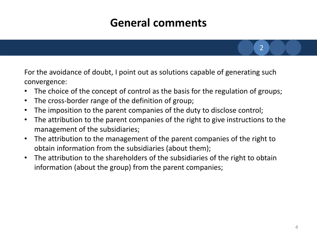 general comments 1