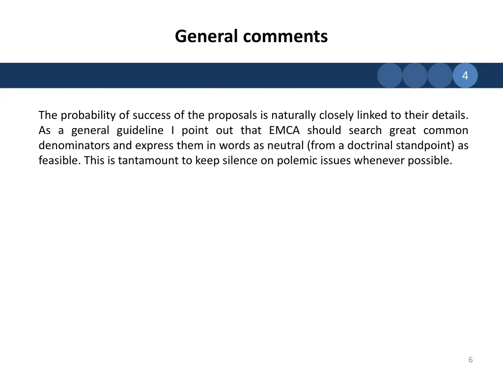 general comments 3