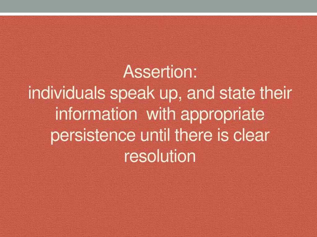assertion
